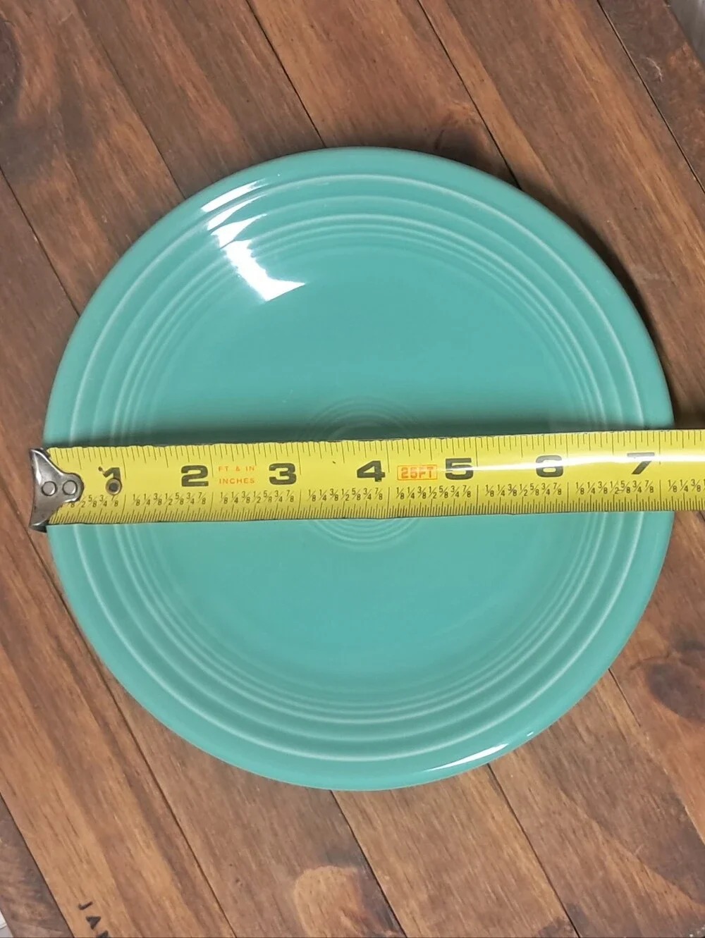 Vintage 1993 Fiestaware Turquoise Classic Rim 7.5